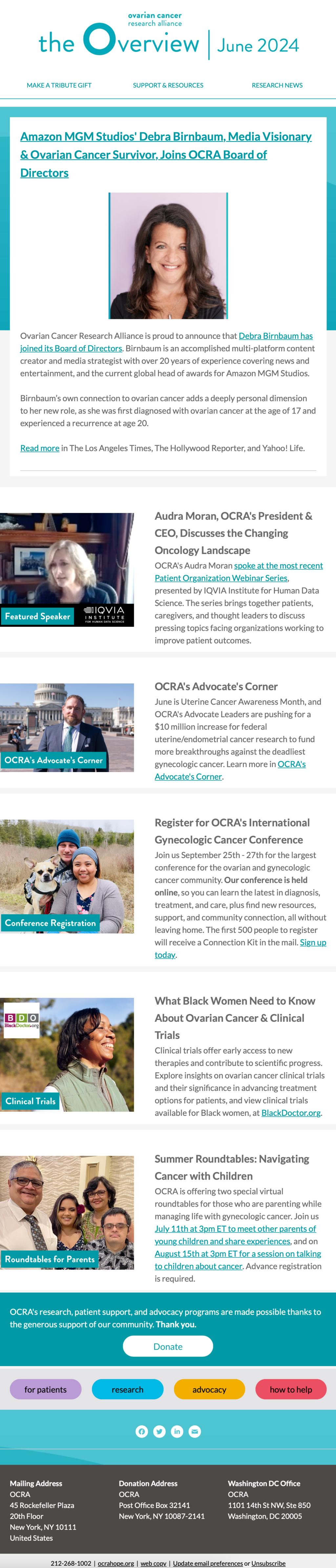 OCRA // Fundraising Emails From Global Charities, Nonprofit Organizations and NGOs 