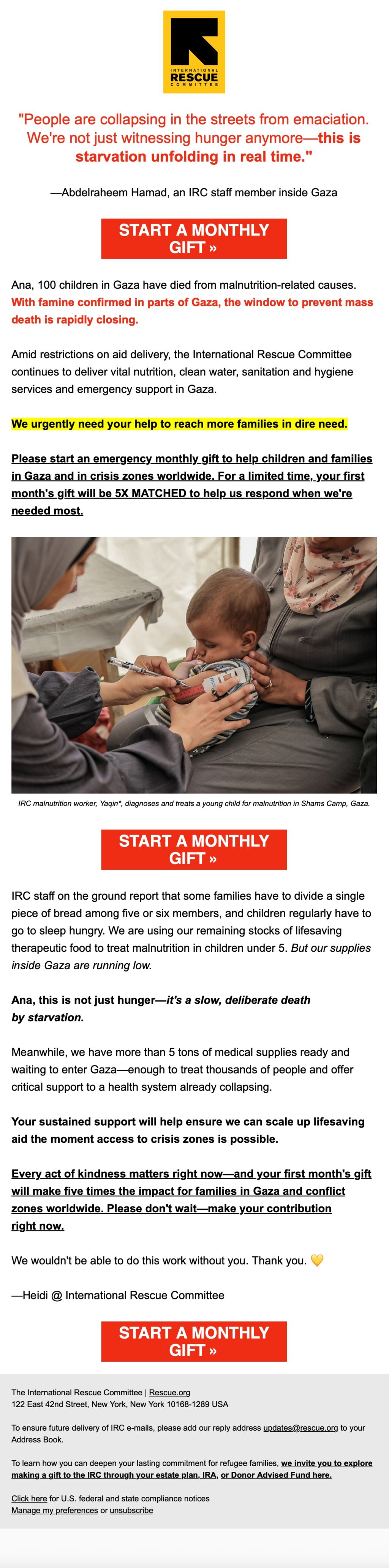 Email Fundraising Examples 