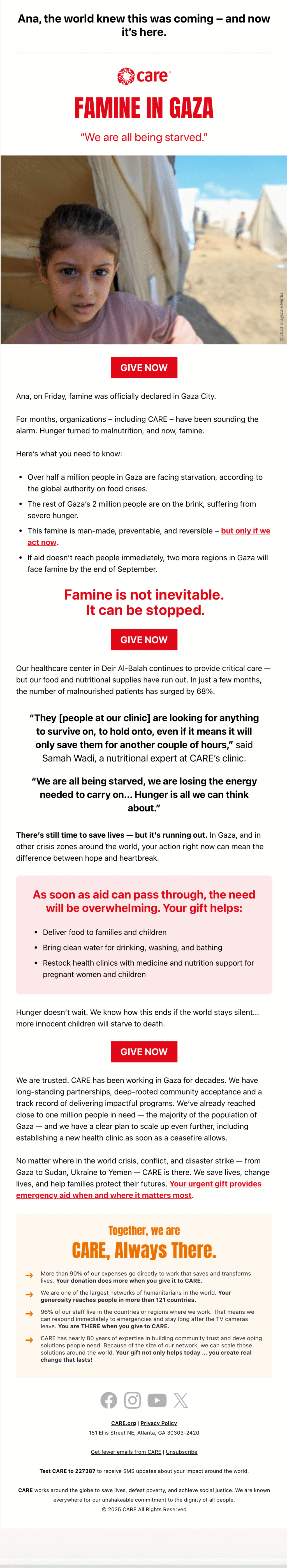 Email Fundraising Examples 